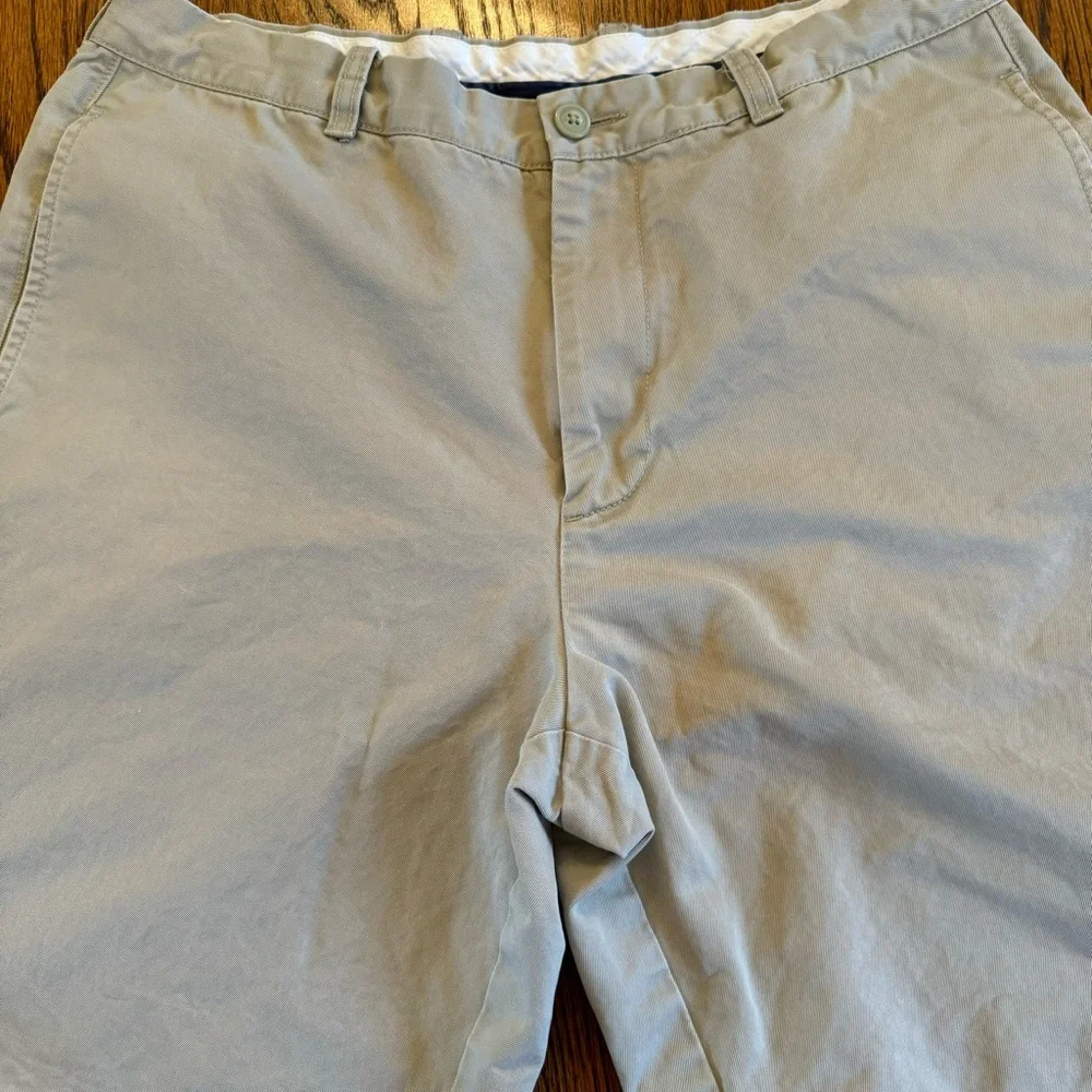 J.Crew Essential Chino Shorts Mens 35 Stone Khaki Cotton 10.5”